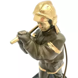 Bronze statuette "Fireman"